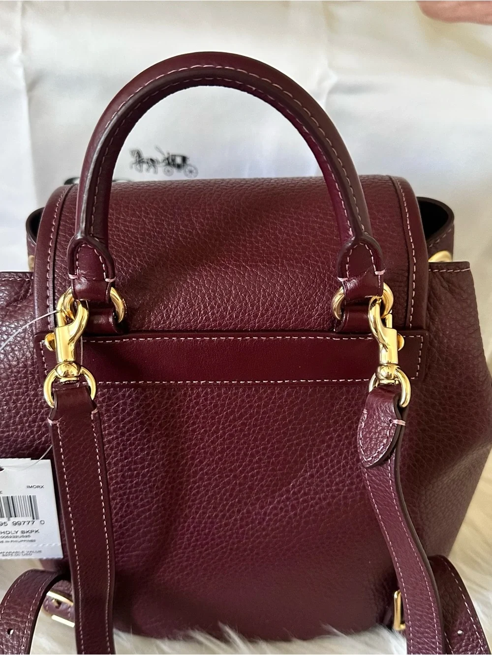 Coach Hadley Backpack with matching wristlet & card wallet - Picture 6 of 7